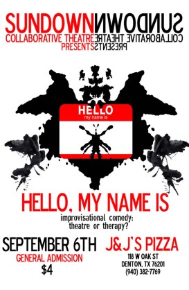 HELLO, MY NAME IS Improvisational Comedy Fundraiser 2008